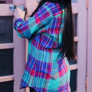 RALPH LAUREN Plaid 100% cotton